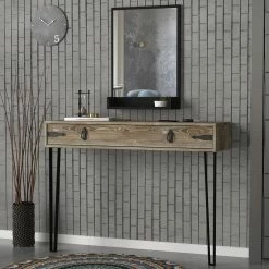 Konsolentisch - Eiche - mit Spiegel - 120 cm breit -Flur & Diele Verkaufsgeschäft 9005257800 02 1600Wx1600H