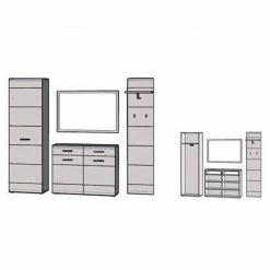 4-teiliges Garderobenset - Sonoma Eiche -Flur & Diele Verkaufsgeschäft S000012400 07 1600Wx1600H