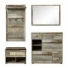 4-teiliges Garderoben-Set - Driftwood -Flur & Diele Verkaufsgeschäft S000029300 1600Wx1600H