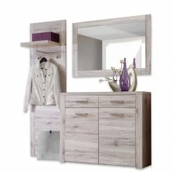 3-teiliges Gaderoben-Set - Sandeiche - 178 cm