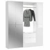 3-teiliges Garderobenset PROJEKT X - weiß Hochglanz 2 3-teiliges Garderobenset PROJEKT X - weiß Hochglanz -Flur & Diele Verkaufsgeschäft S000077700 1600Wx1600H