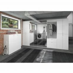 3-teiliges Garderobenkommoden-Set PROJEKT X - weiß Hochglanz 8 3-teiliges Garderobenkommoden-Set PROJEKT X - weiß Hochglanz -Flur & Diele Verkaufsgeschäft S000078100 03 1600Wx1600H